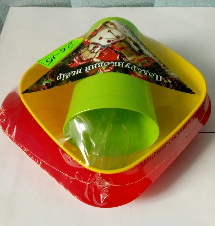 Набір дорожній (тар.+миска+стакан+прибори)