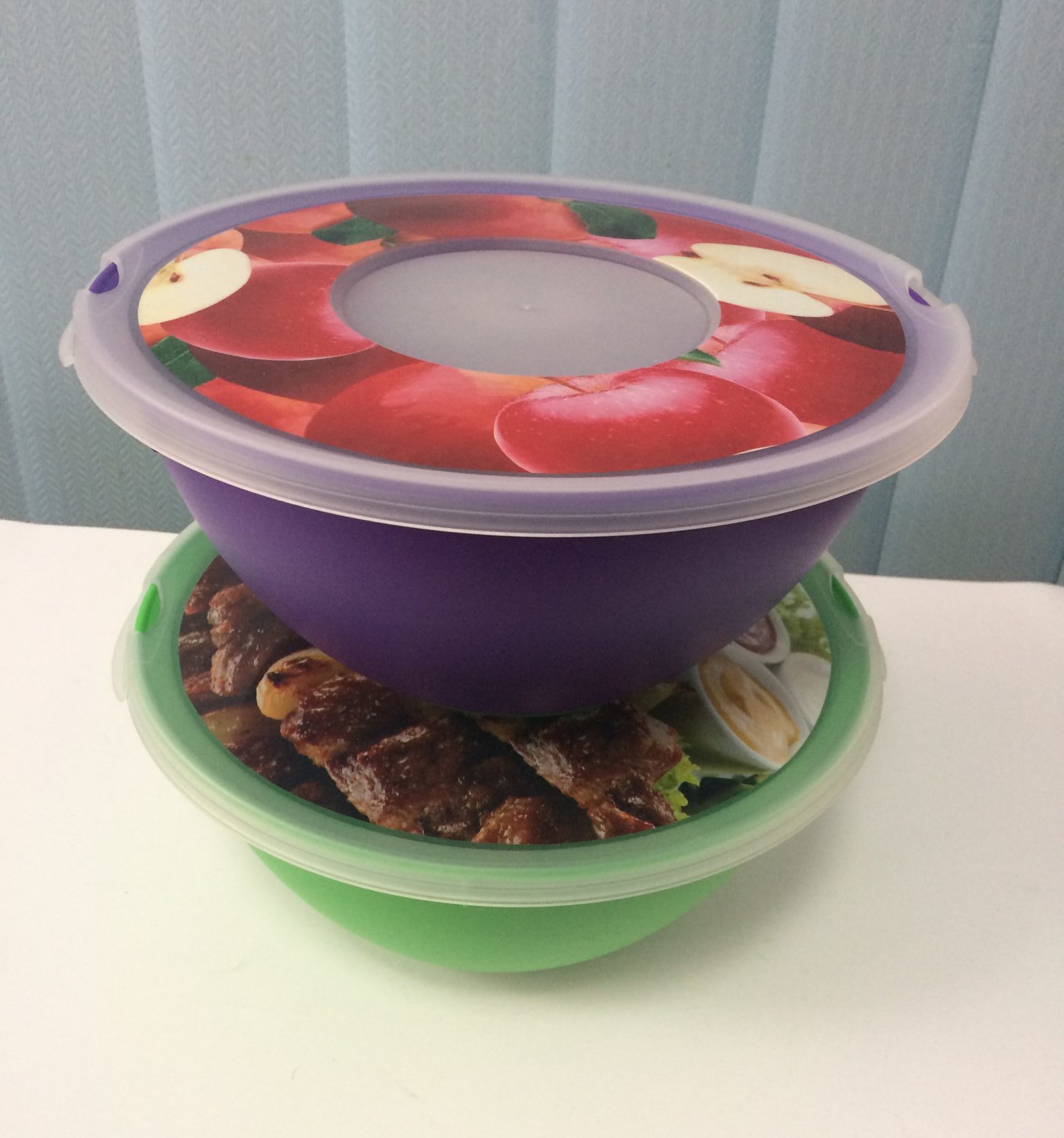 Салатник круглий з декором "Луїза" (4 л.)