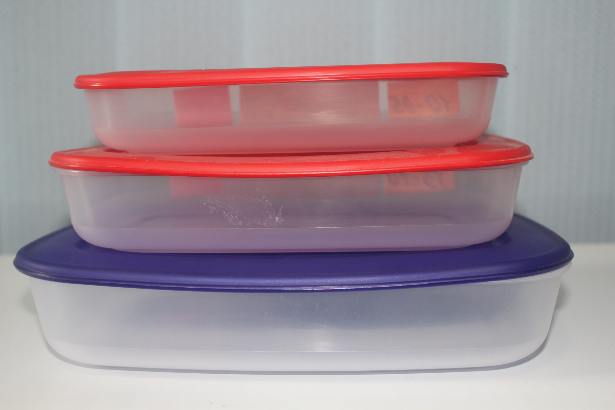 Набір прямокутних контейнерів для харчових продуктів 3 в 1