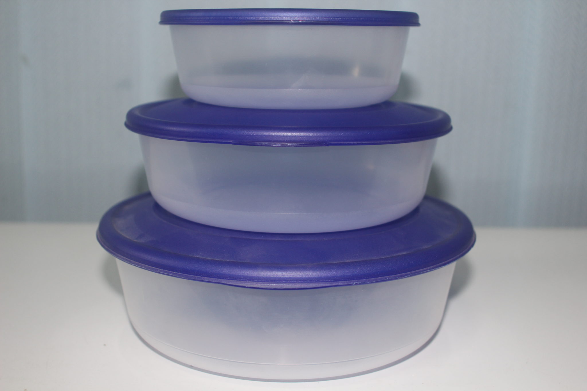 Набір круглих контейнерів для харчових продуктів 3 в 1