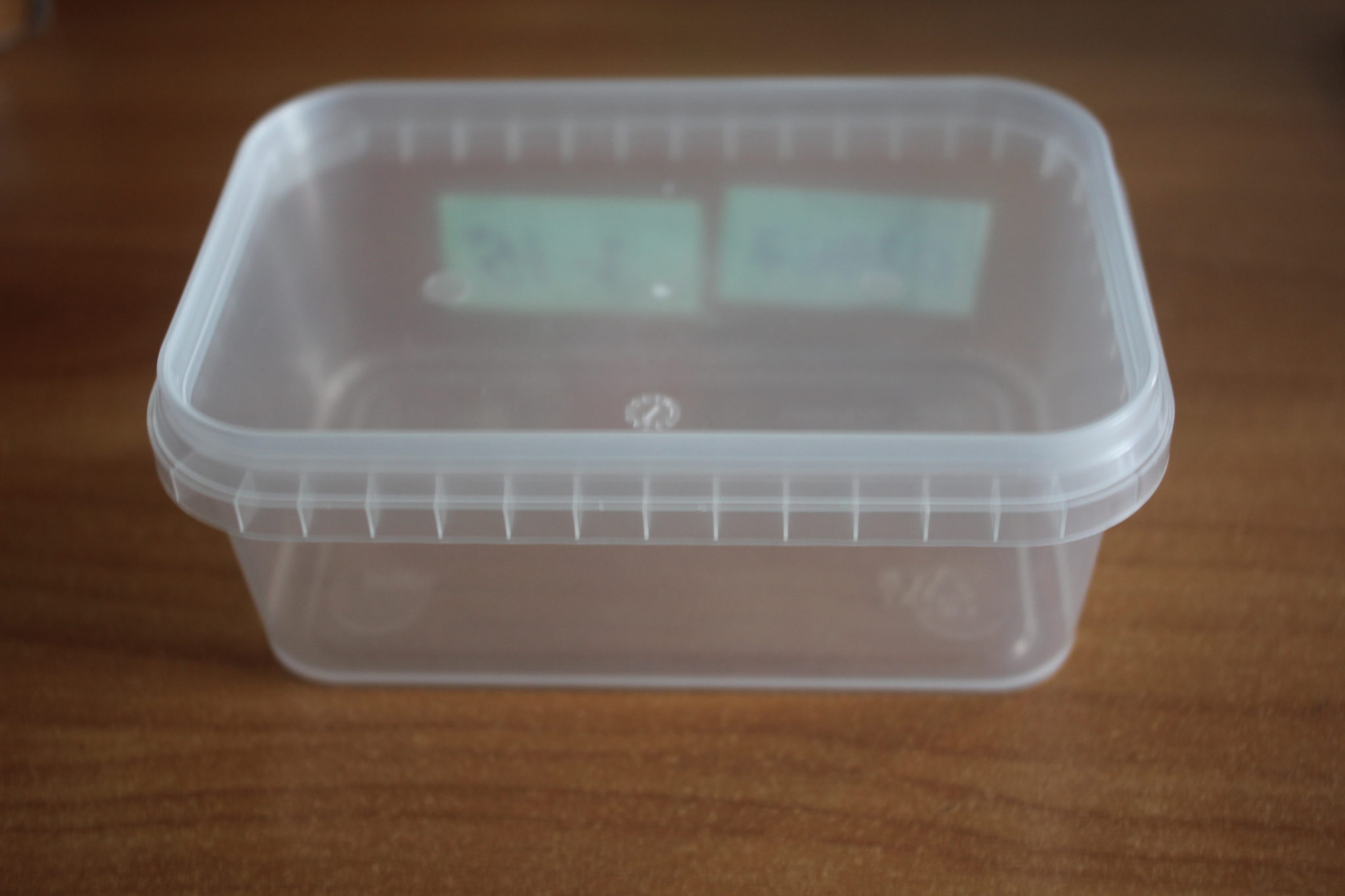 Судок з кришкою прямокутний (0,5 л.)