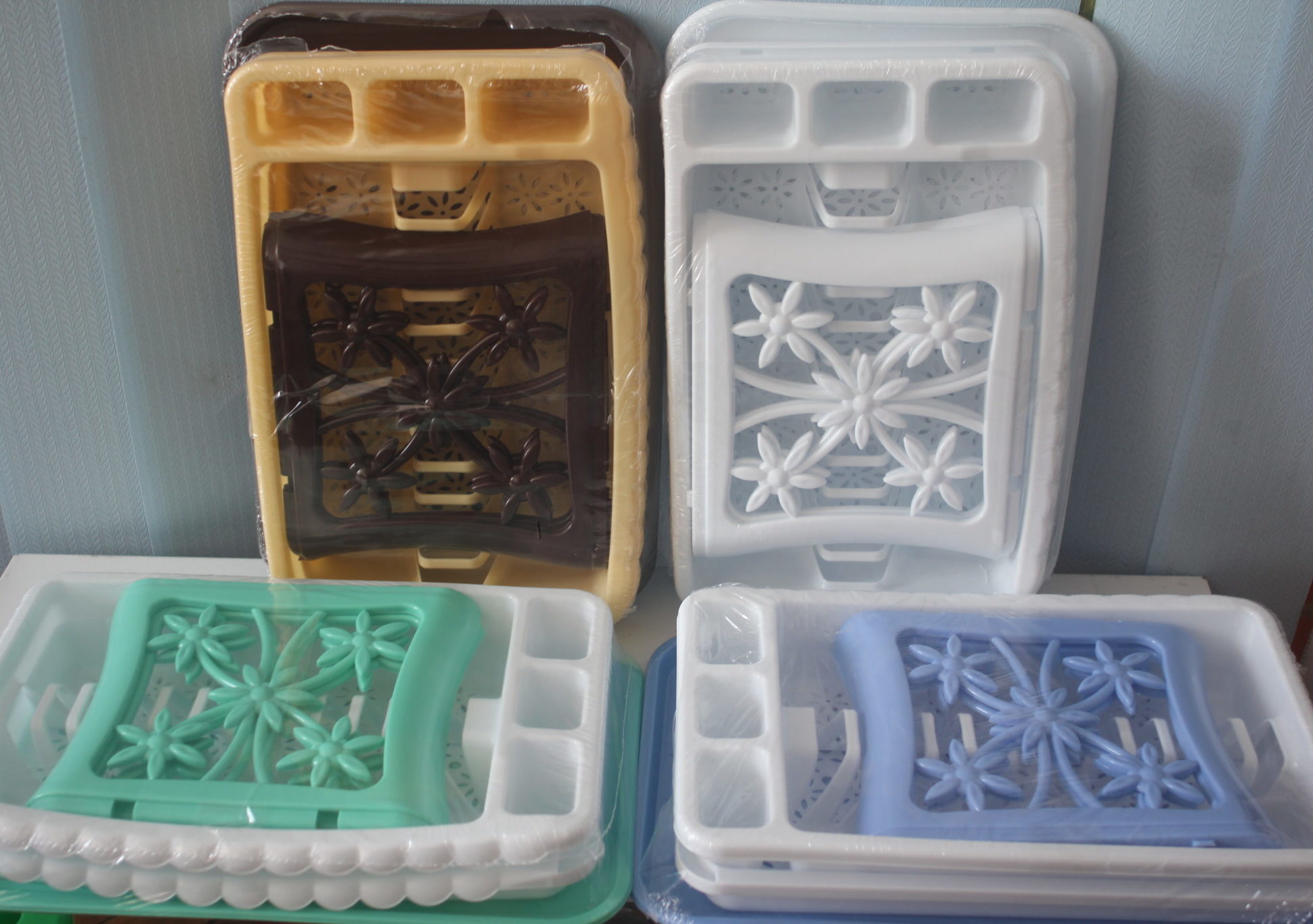 Сушка 2-х яр. з подвійним піддоном "Ромашка"